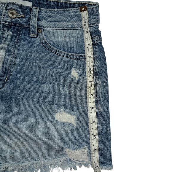 Kancan Shorts Womens Size S Blue Distressed Cowgirl Beachy Preppy Cleangirl - Picture 9 of 10